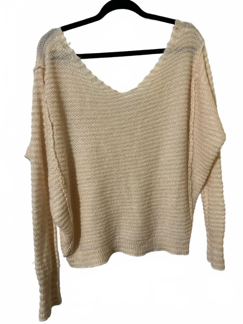 Free People cream knit